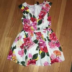 Trixxi Floral Tulle Mini Dress